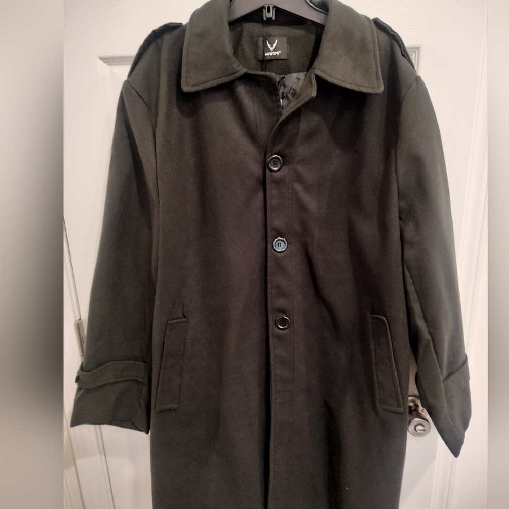 Dark Green/Gray  Trench Coat